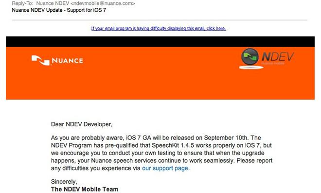 iOS 7 podría llegar el 10 de septiembre.