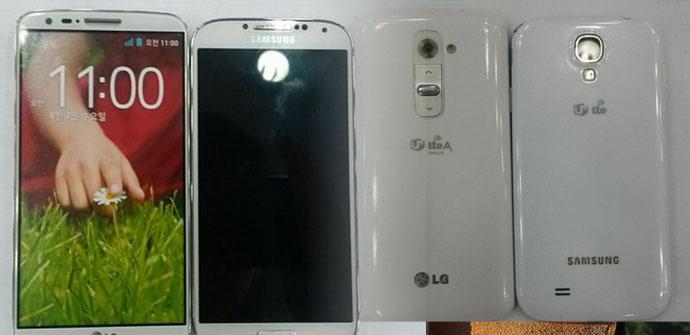LG G2 comparado con el Galaxy S4