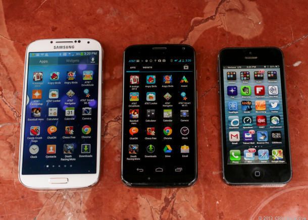 Moto X vs iPhone 5 vs Galaxy S4