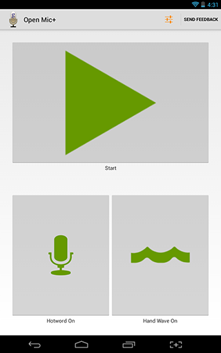Captura de Open Mic for Google Now