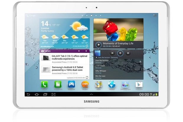 Samsung Galaxy Tab 2 10.1 frontal.