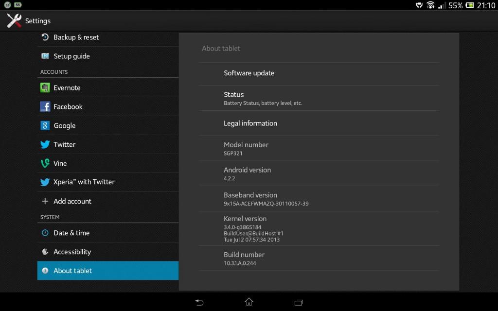 Android 4.2.2 llega a los tablets Xperia Z.