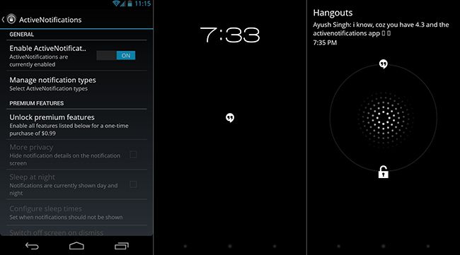 Captura de Active Notifications