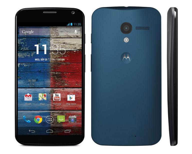Motorola Moto X vista frontal y trasera