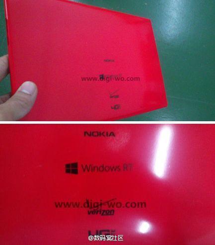 Imagen Nokia tablet con Windows RT en rojo.