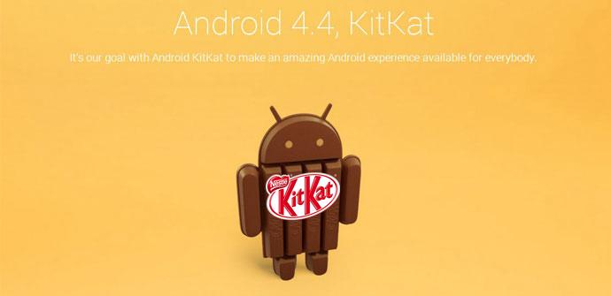 Nombre oficial de Android 4.4