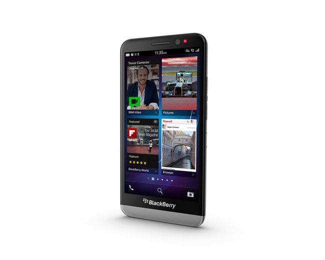 BlackBerry Z30 frontal.
