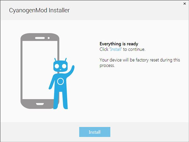 Captura de CyanogenMod Installer