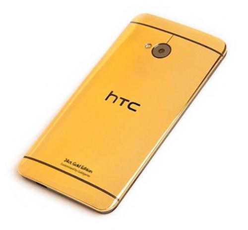 Parte trasera del HTC One dorado