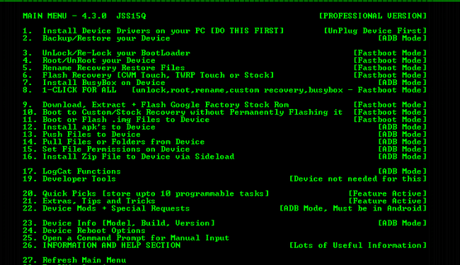 Captura de Nexus 7 2013 Toolkit