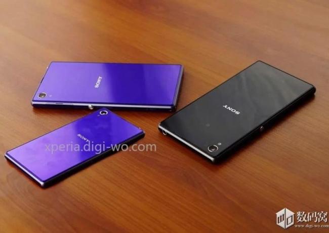 Posible Sony Xperia Z1 mini en púrpura.