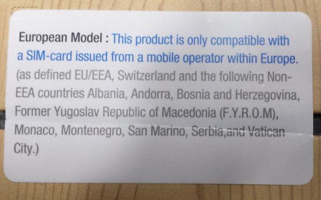 Restriccion geografica del Samsung Galaxy Note 3 en Europa