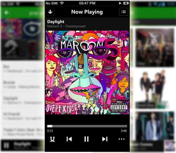 Xbox Music para iOS y Andriod.