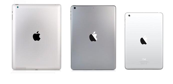 La diferencia de tamaños entre el iPad 4 y el iPad 5.