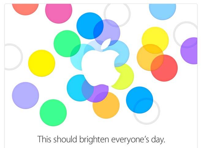 Invitacion de prensa de Apple para la presentacion del iPhone 5S