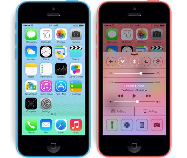 iPhone 5C frontal.