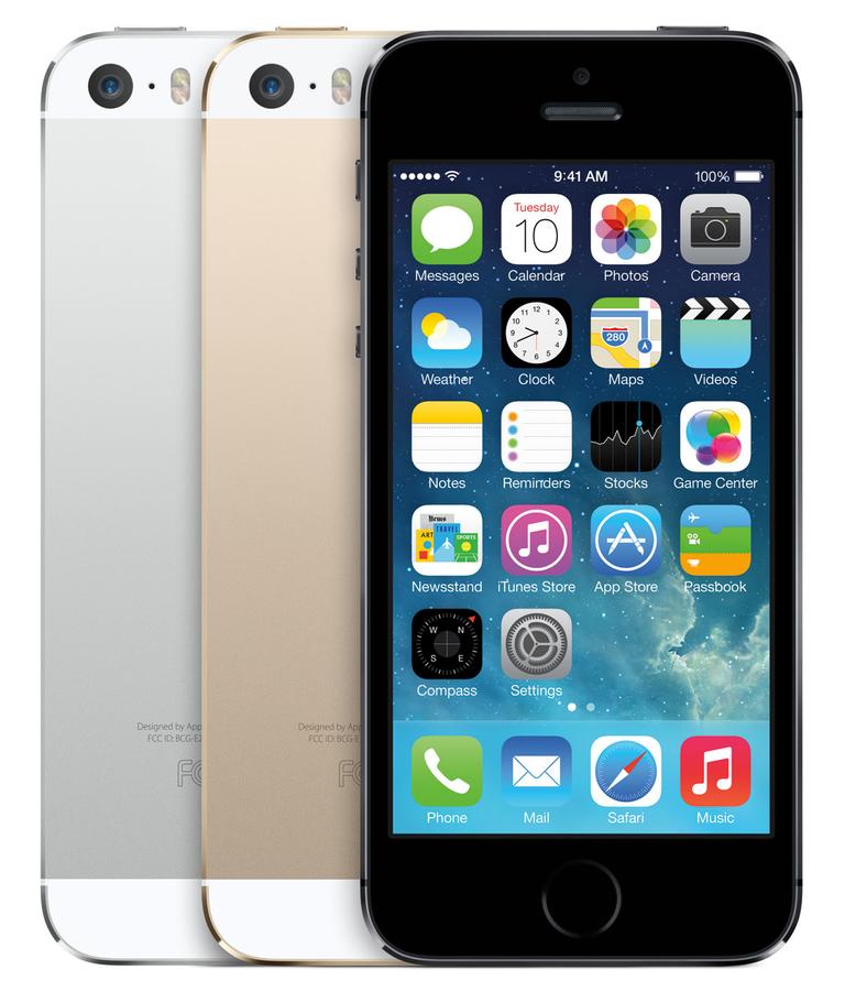 iPhone 5S de color oro vista frontal y trasera