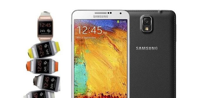 Samsung Galaxy Note 3 y Galaxy Gear