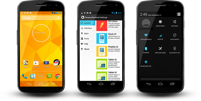 Capturas de ROM Paranoid Android