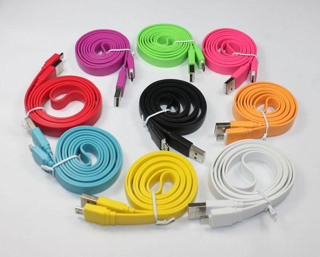 Cables microUSB de colores