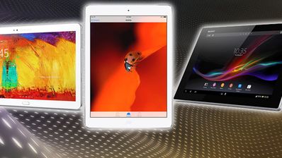 Comparativa iPad Air, Sony Xperia Tablet Z y Galaxy Note 10.1 2014.