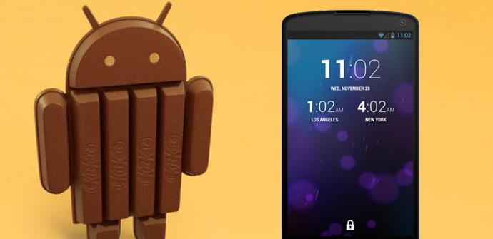 Nexus 5 y Android 4.4 KitKat.