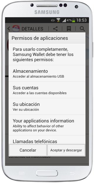 Descargad e App en Samsung Apps