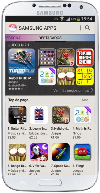 Recomendaciones Samsung Apps