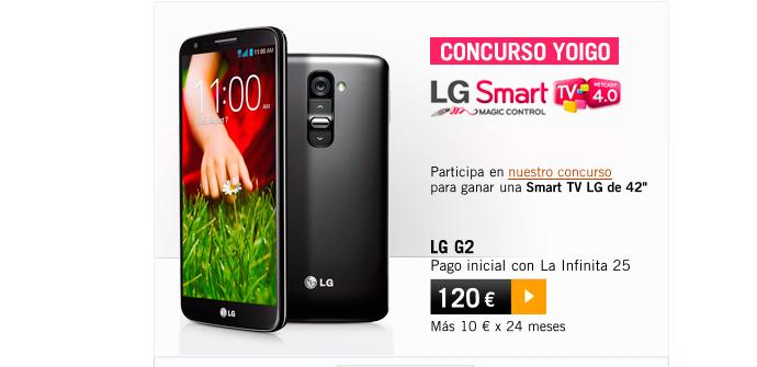 LG G2 en Yoigo a partir de 120€.