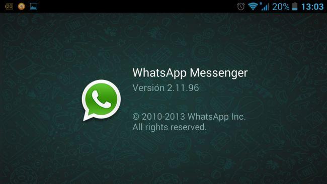 actualización whatsapp android