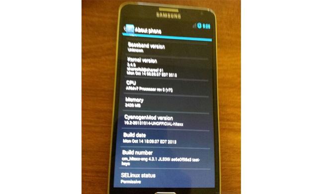 CyanogenMod 10.2 en Samsung Galaxy Note 3