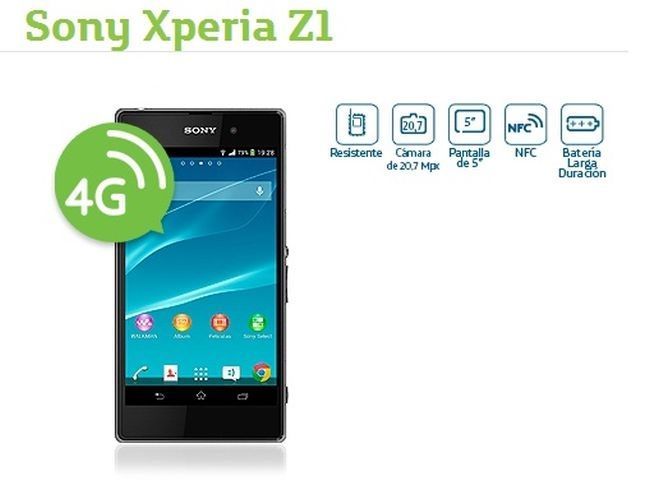 sony xperia z1 movistar