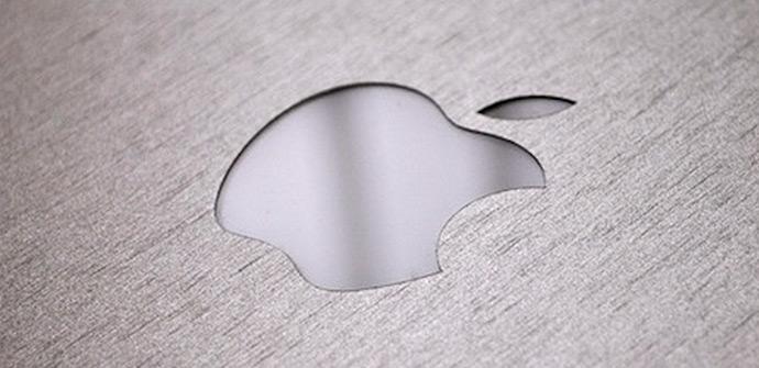 Logo de Apple en gris
