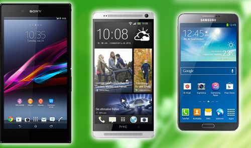 Comparativa: Sony Xperia Z Ultra, HTC One Max y Galaxy Note 3.