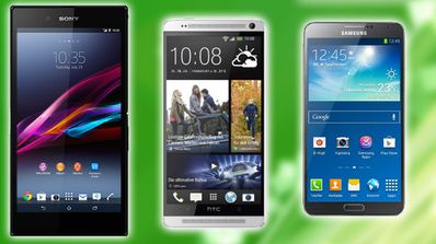 Comparativa: Sony Xperia Z Ultra, HTC One Max y Galaxy Note 3.
