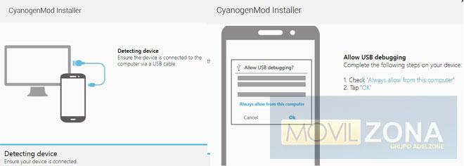 Proceso de instalacion de CyanogenMod