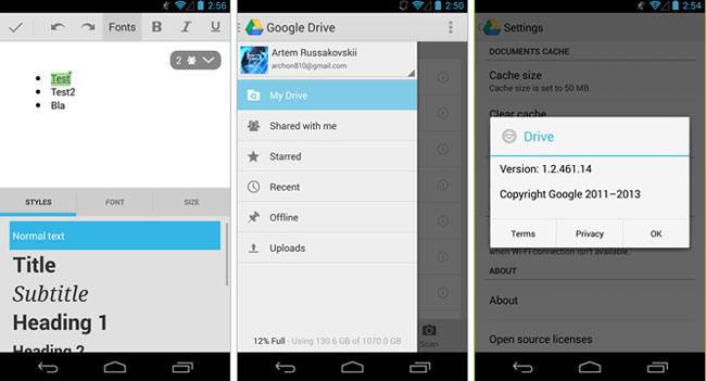 Google Drive para Android.