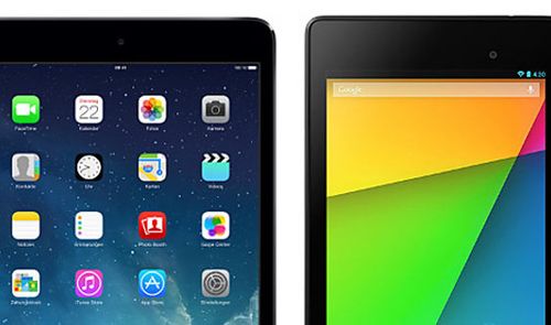 iPad Air y Nexus 7.