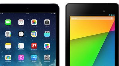 iPad Air y Nexus 7.