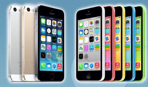 iPhone 5s y iPhone 5c.