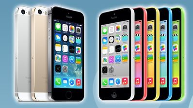 iPhone 5s y iPhone 5c.