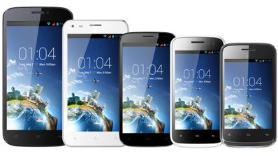 Kazam línea de smartphones.
