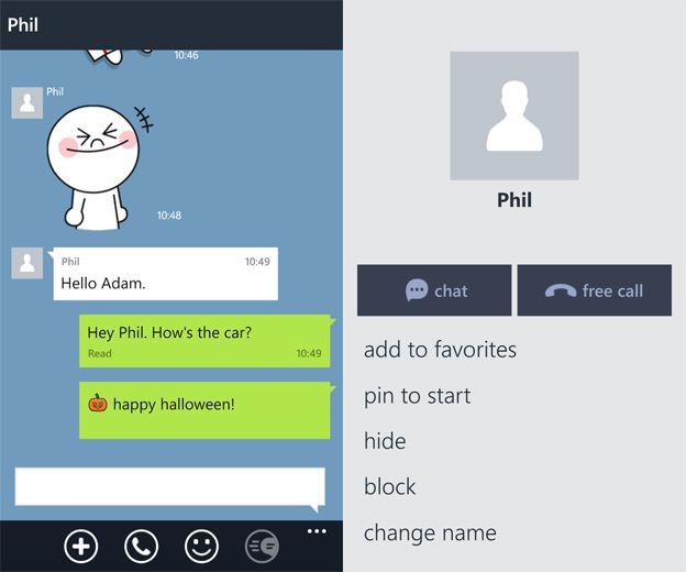 Line ya es oficial en los Nokia Lumia.