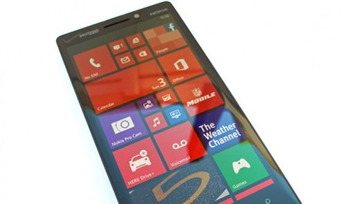 Nokia Lumia 929 frontal.