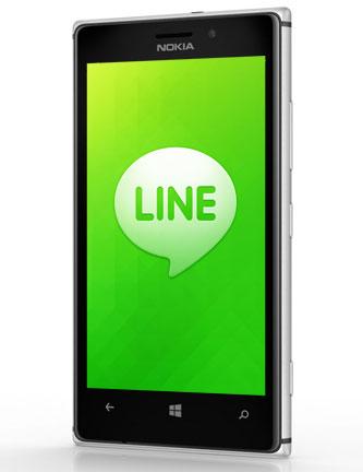 Line ya es oficial en los Nokia Lumia.