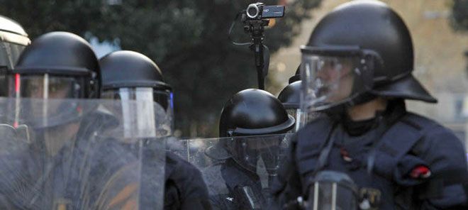 Mossos d´Esquadra en accion