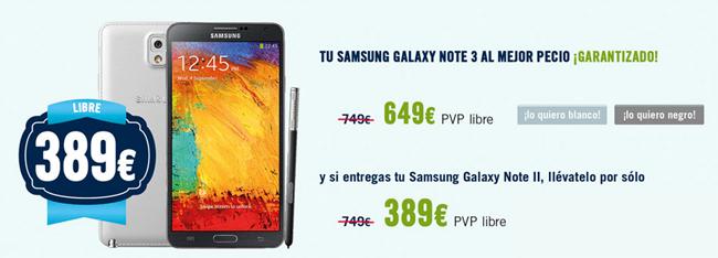 El Samsung Galaxy Note 3 con hasta 360 euros de descuento en los días locos de The Phone House.
