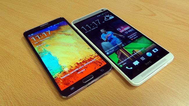 HTC One Max comparado con Note 3