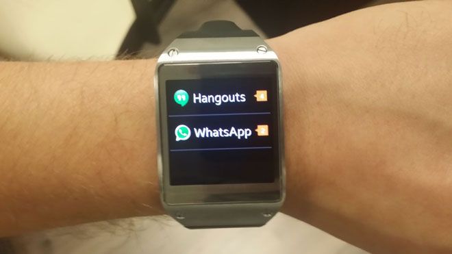 Sistema de notificaciones en el Galaxy Gear