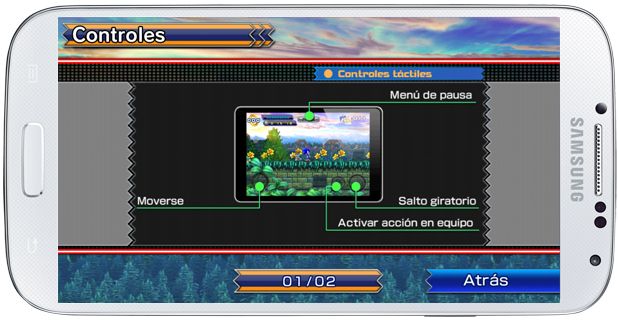 Controles en Sonic the Hedgehog 4 Episode II